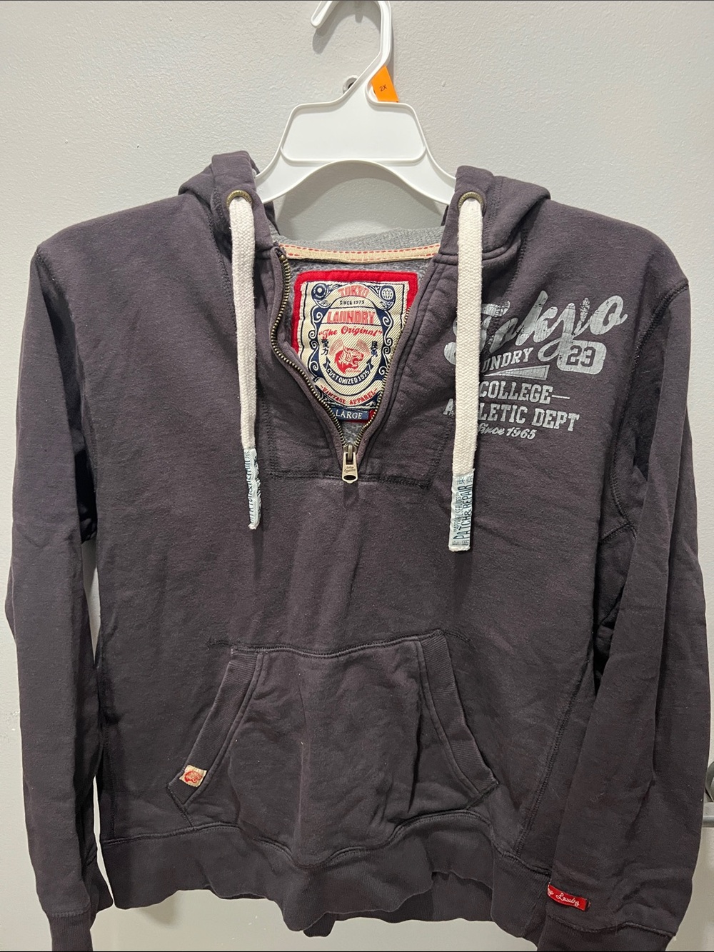 Laundry By Shelli Segal Hooded Sweatshirt in Charcoal
